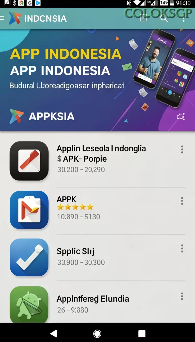 Galeri pratinjau visual coloksgp build APK resmi terbaru